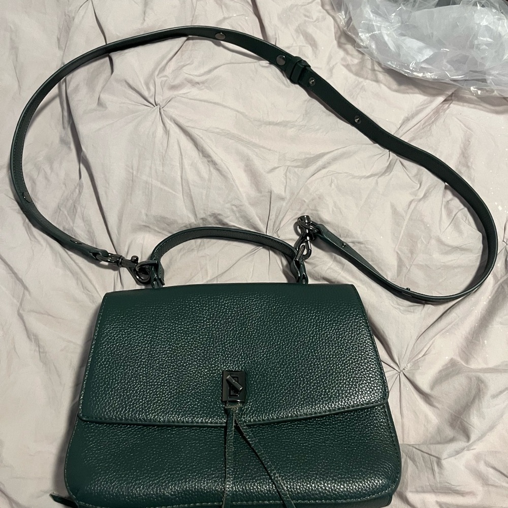 Forest Green Crossbody Bag with Adjustable Strap